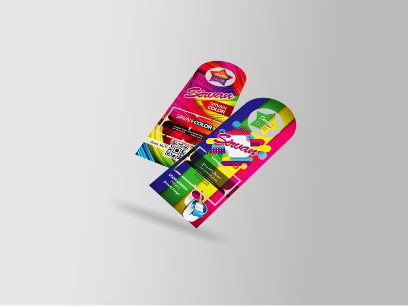 1000 Door Hanger 350 GSM, with Business Card