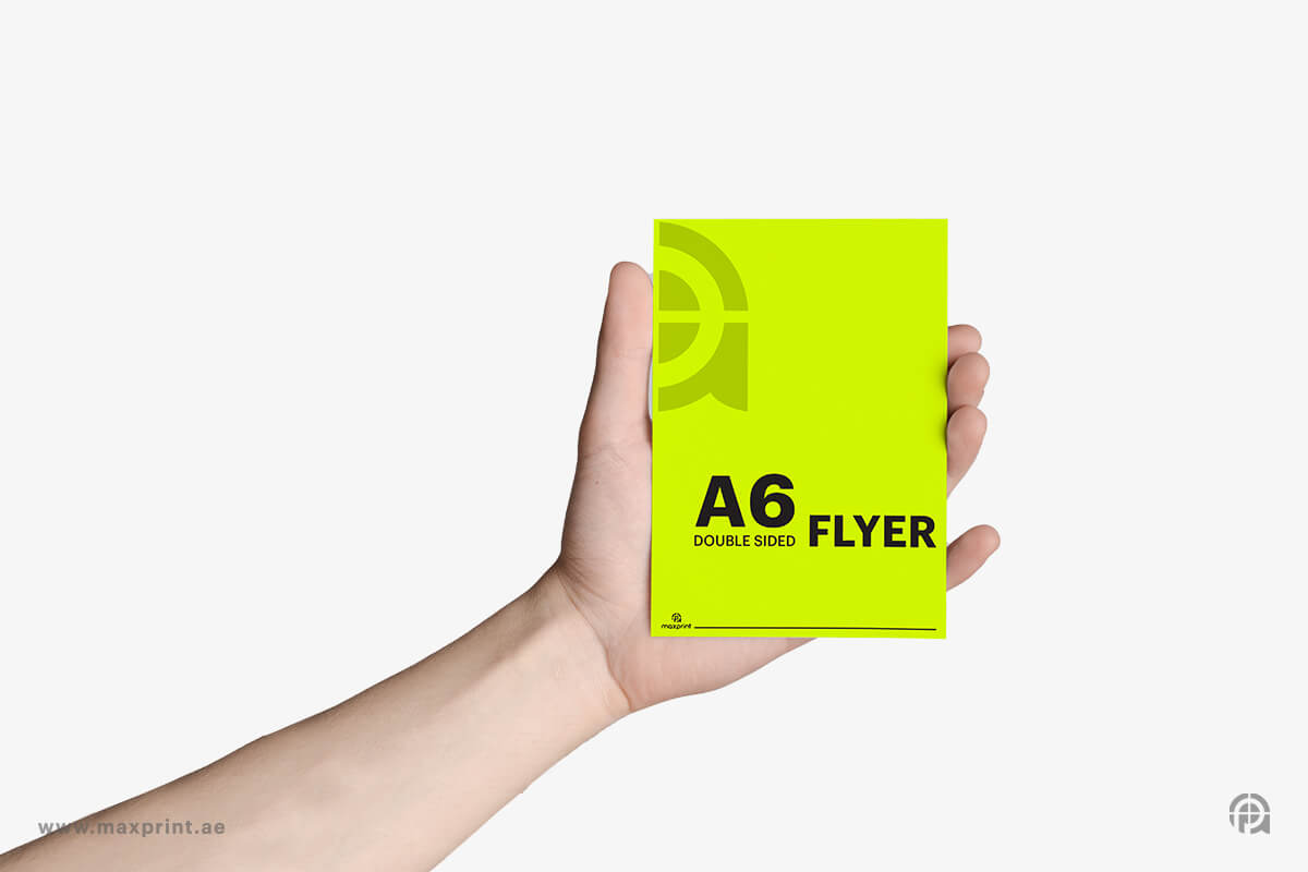 1000 Flyers A6 Real Size, 170 GSM, Glossy Paper